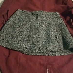 Six Crisp Days skirt wool/acrylic grey & black